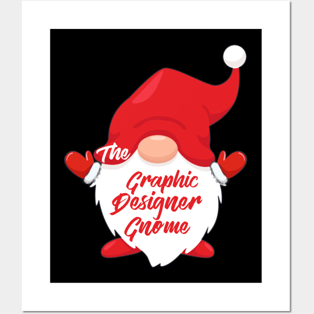 The Graphic Designer Gnome Matching Family Christmas Pajama Wall Art by Penda